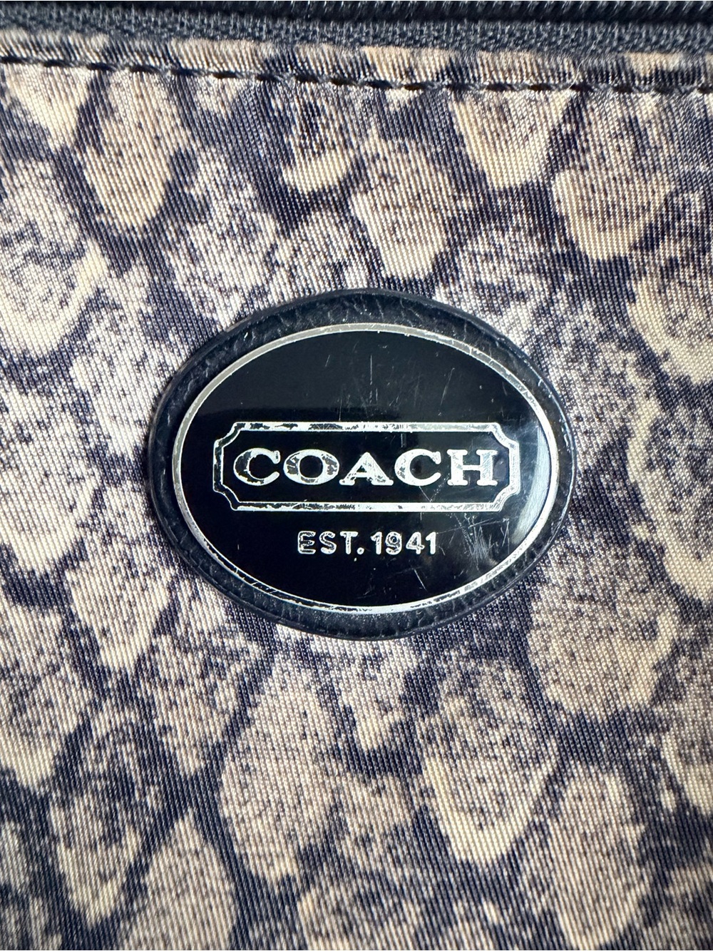 EUC Coach Snake Print Swingpack Crossbody Bag - Picture 7 of 7